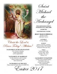 Saint Michael the Archangel bulletin